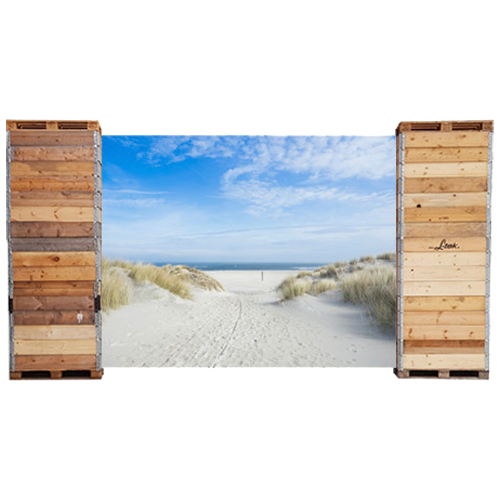 Afscheidingsdoek Duinen met zeezicht