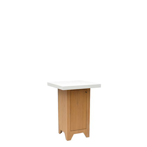 Flex tafel wit blad inclusief opbergruimte (basiselement)