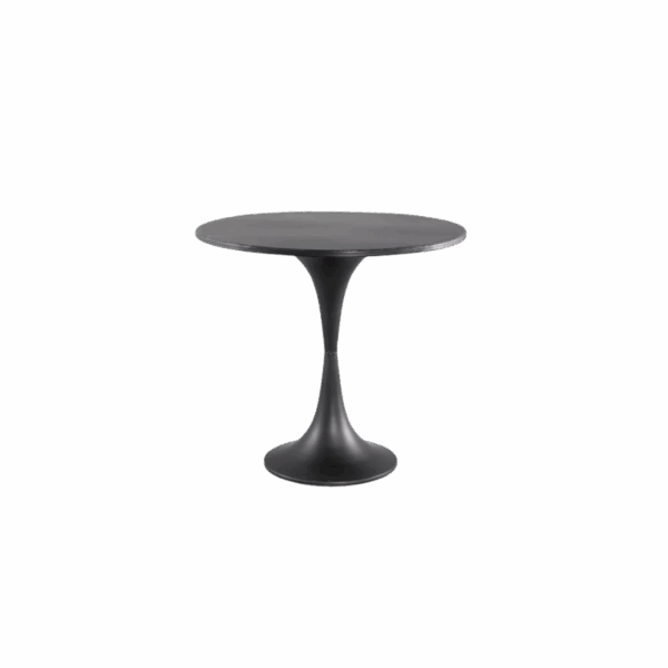Saldis black metal side table