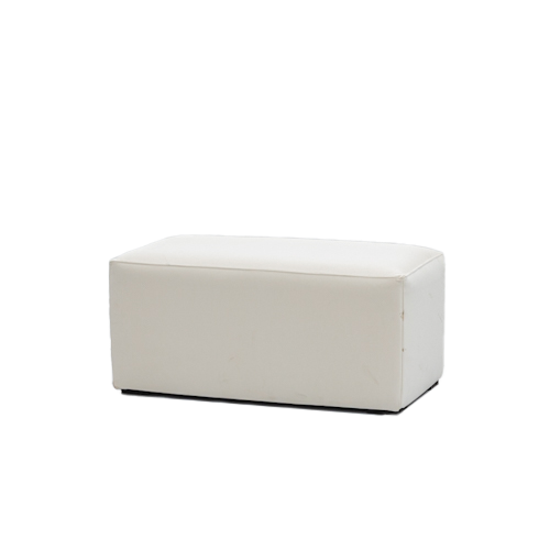 Witte poef
