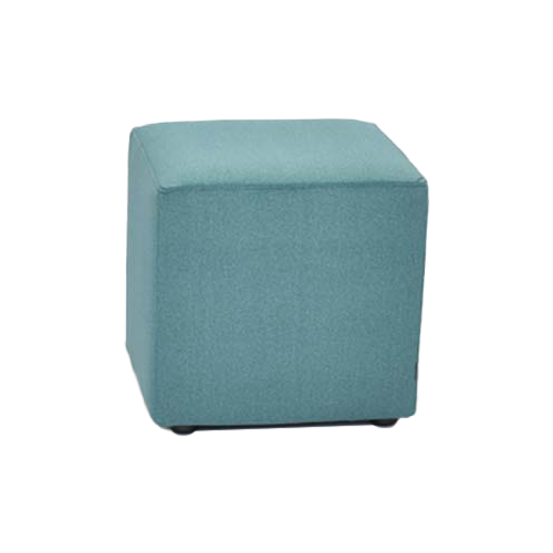 Poef Woolvet blauw