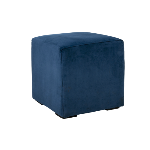 Poef Fluweel donkerblauw
