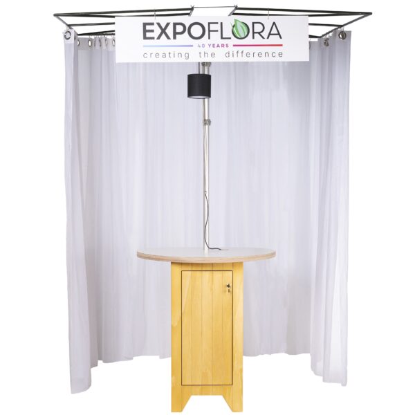 FLEX tafel wit blad met afscheiding