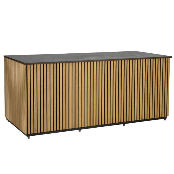 Stalen buffet natural met Terracotta blad