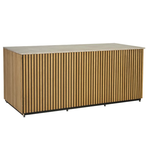 Stalen buffet natural met Tibet blad