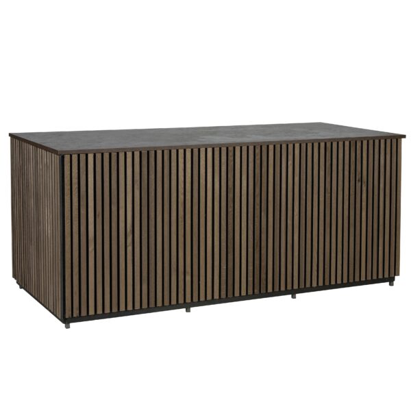 Stalen buffet bruin met Terracotta blad