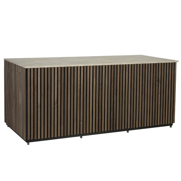 Stalen buffet bruin met Tibet blad