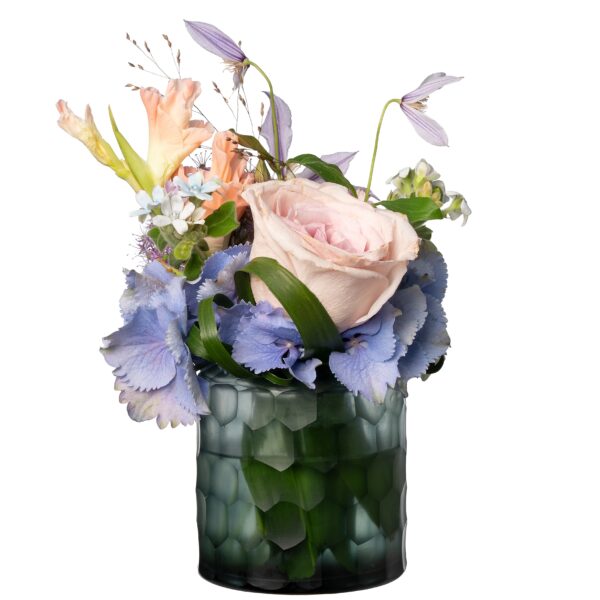 Bombyxx bolvaas donkerblauw met seizoensbloemen